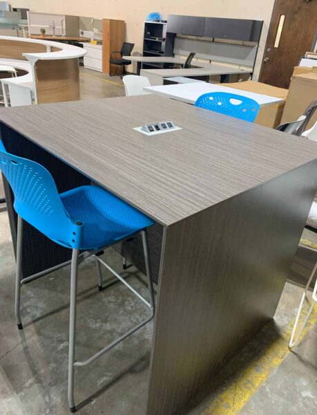 Clear Design Collaboration Table with Power Module