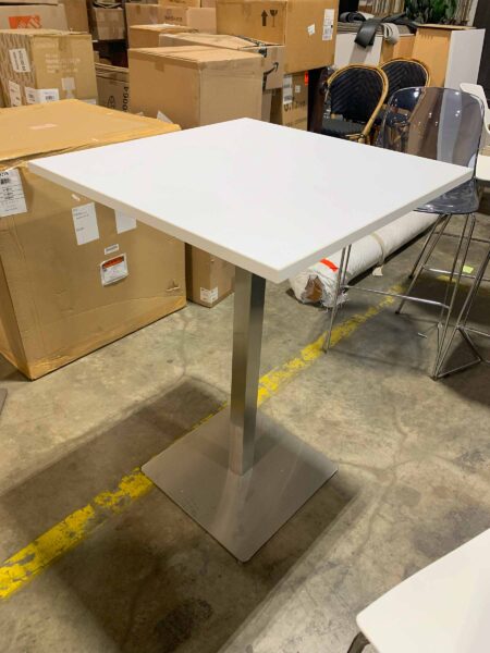 Corp Design Table with Aluminum Base & White Top