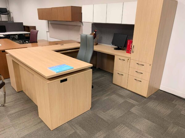 JSI Vision Laminate Series Executive U Desk